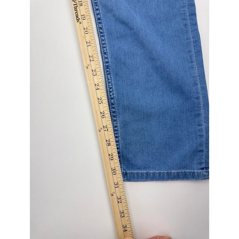 Stefano Ricci Mens Slim Straight Leg Jeans Light Wash Blue Luxury Denim 30x31